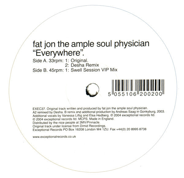 Fat Jon The Ample Soul Physician – Everywhere